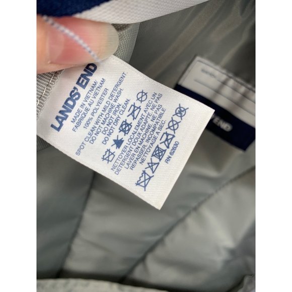 Lands End Kids Teenagers Space Galaxy Blue Back Pack - Picture 6 of 12